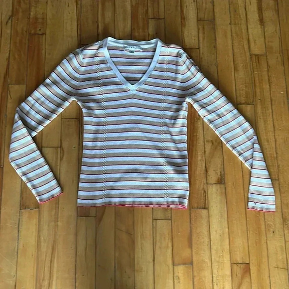Tommy hilfiger ribbed top with cableknit detail - Picture 1 of 5